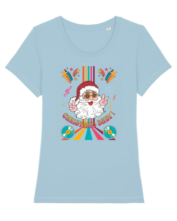 retro de Craciun - Christmas baby Sky Blue