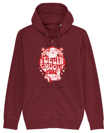 retro de Craciun - Feeling Groovy Burgundy