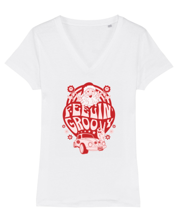 retro de Craciun - Feeling Groovy White