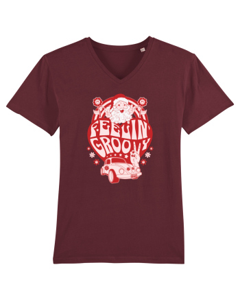 retro de Craciun - Feeling Groovy Burgundy