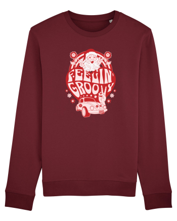 retro de Craciun - Feeling Groovy Burgundy