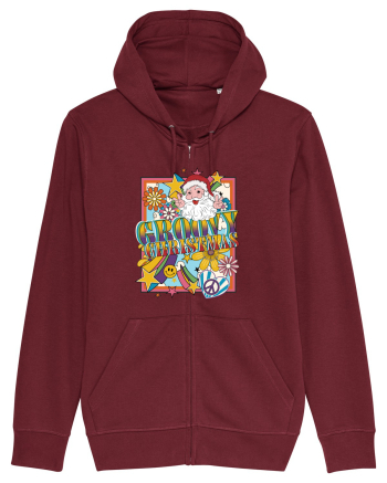 retro de Craciun - Groovy Christmas Burgundy