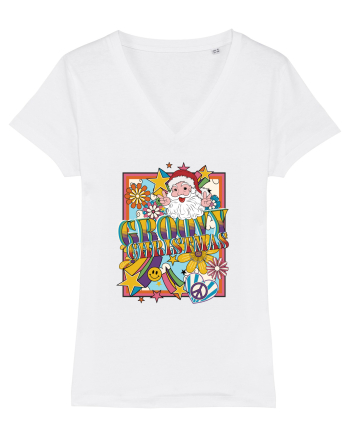 retro de Craciun - Groovy Christmas White
