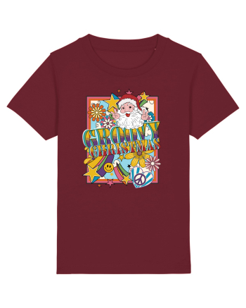 retro de Craciun - Groovy Christmas Burgundy