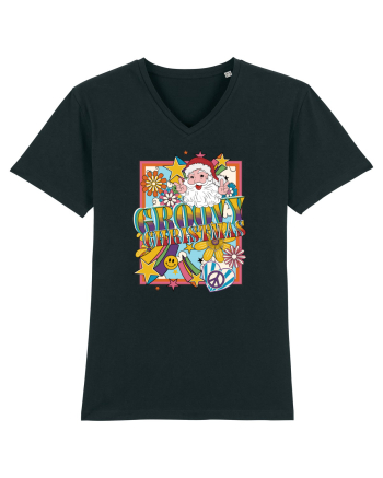 retro de Craciun - Groovy Christmas Black