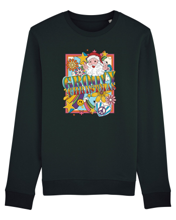 retro de Craciun - Groovy Christmas Black