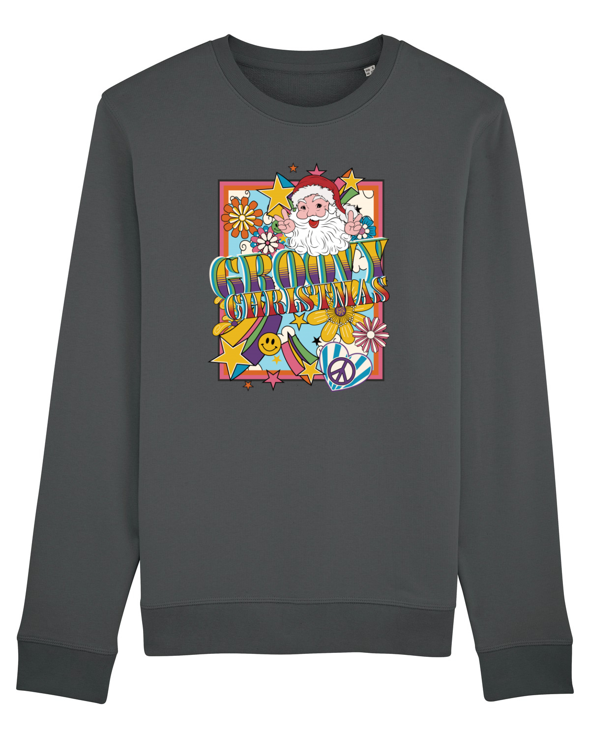 Bluză mânecă lungă Unisex Rise Anthracite