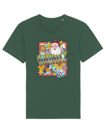 retro de Craciun - Groovy Christmas Bottle Green