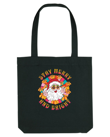 retro de Craciun - Stay merry and bright Black