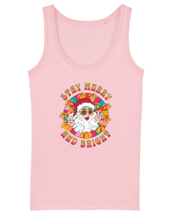 retro de Craciun - Stay merry and bright Cotton Pink