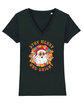 retro de Craciun - Stay merry and bright Black
