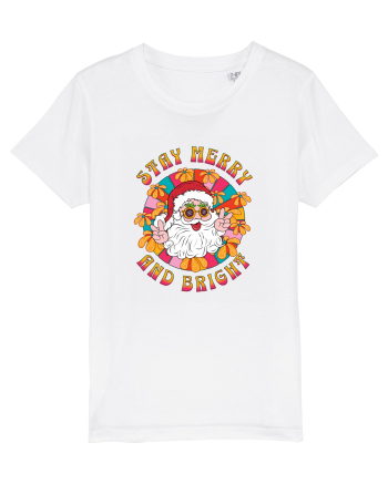 retro de Craciun - Stay merry and bright White
