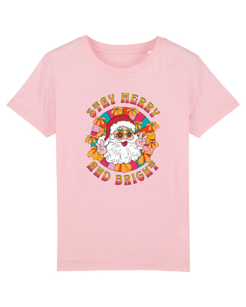 retro de Craciun - Stay merry and bright Cotton Pink