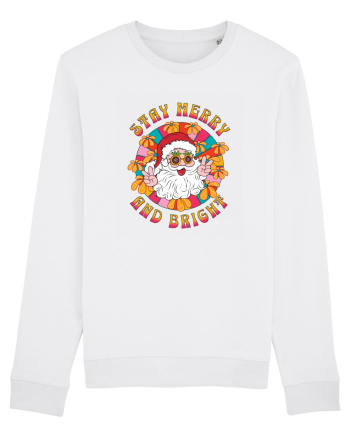 retro de Craciun - Stay merry and bright White
