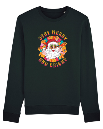 retro de Craciun - Stay merry and bright Black
