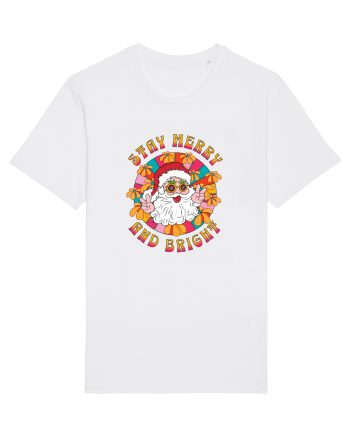 retro de Craciun - Stay merry and bright White