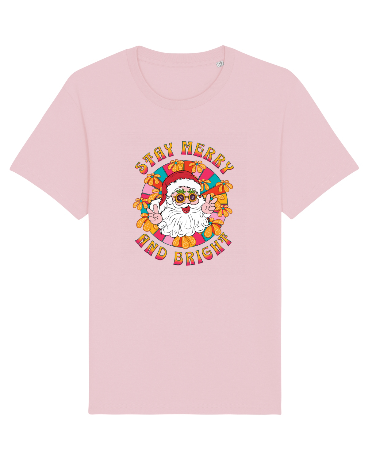 Tricou mânecă scurtă Unisex Rocker Cotton Pink