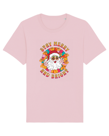 retro de Craciun - Stay merry and bright Cotton Pink