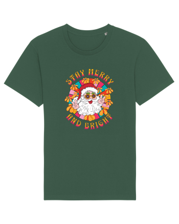 retro de Craciun - Stay merry and bright Bottle Green