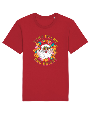 retro de Craciun - Stay merry and bright Red