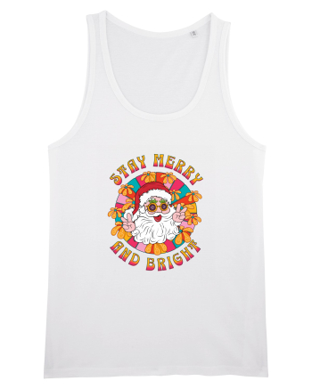 retro de Craciun - Stay merry and bright White