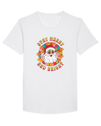 retro de Craciun - Stay merry and bright White