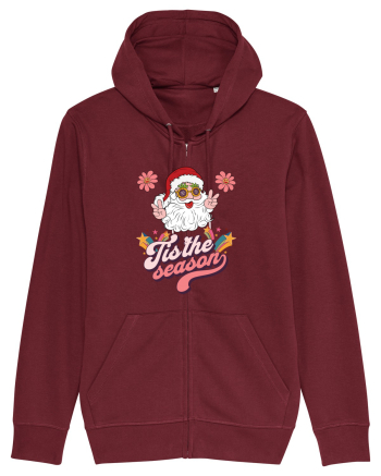 retro de Craciun - Tis the season Burgundy