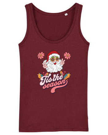 retro de Craciun - Tis the season Burgundy