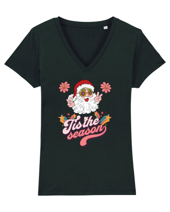 retro de Craciun - Tis the season Black