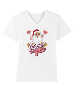 retro de Craciun - Tis the season Tricou mânecă scurtă guler V Bărbat Presenter