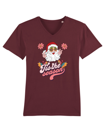 retro de Craciun - Tis the season Burgundy
