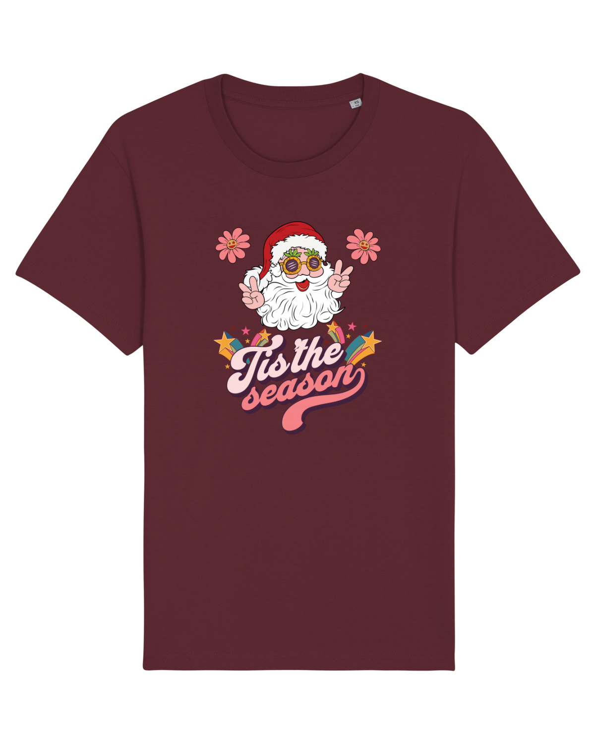 Tricou mânecă scurtă Unisex Rocker Burgundy