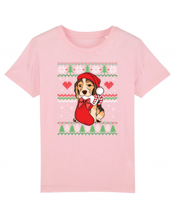 de Craciun cu caini - Beagle Cotton Pink