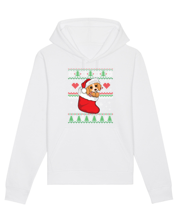 de Craciun cu caini - Beagle pup White