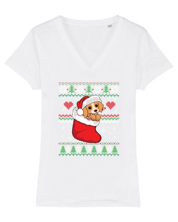 de Craciun cu caini - Beagle pup White