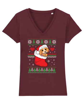 de Craciun cu caini - Beagle pup Burgundy