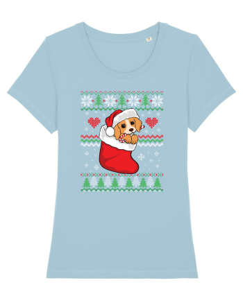 de Craciun cu caini - Beagle pup Sky Blue