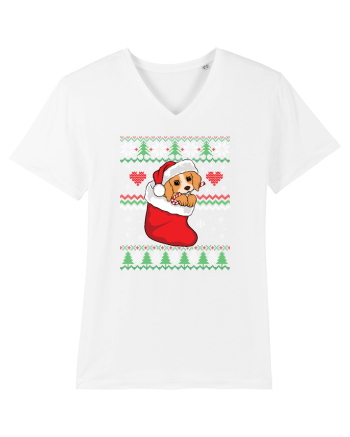 de Craciun cu caini - Beagle pup White