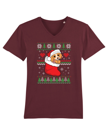 de Craciun cu caini - Beagle pup Burgundy