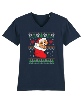 de Craciun cu caini - Beagle pup French Navy