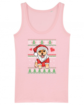 de Craciun cu caini - Corgi Cotton Pink