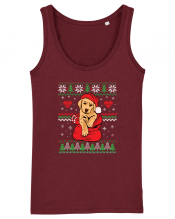 de Craciun cu caini - Golden retriever Burgundy