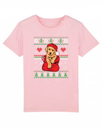 de Craciun cu caini - Golden retriever Cotton Pink