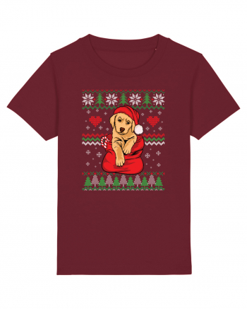 de Craciun cu caini - Golden retriever Burgundy