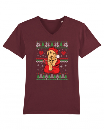 de Craciun cu caini - Golden retriever Burgundy