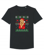 de Craciun cu caini - Golden retriever Tricou mânecă scurtă guler larg Bărbat Skater