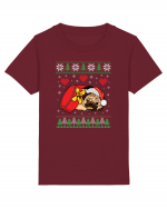 de Craciun cu caini - Pug Tricou mânecă scurtă  Copii Mini Creator