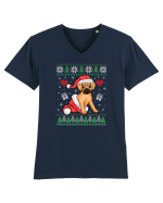 de Craciun cu caini - Puggle Tricou mânecă scurtă guler V Bărbat Presenter