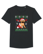 de Craciun cu caini - Puggle Tricou mânecă scurtă guler larg Bărbat Skater
