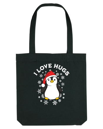 amuzant de Craciun - I love hugs  Black